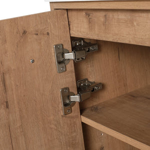 English Elm 36" Freestanding Vanity with Integrated Resin Sink Soft Close Drawers Modern Bath W999P405130