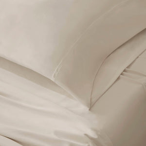 English Elm 4-piece Cal King Stretch Jersey Sheet Set Moisture Wicking Cooling Nylon Spandex Blend Ivory B035P437416