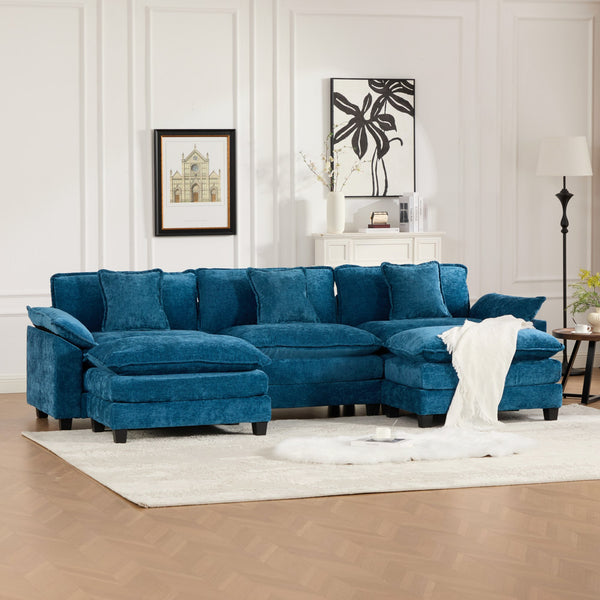 English Elm Wider Ergonomic Loveseat with Breathable Chenille Upholstery, Modular Design, Plush Double-Layer Cushioning W1143S00039 W1143S00039