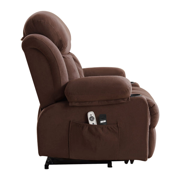 English Elm Power Lift Recliner with Heat Massage Usb Port and Storage for Living Room W1807P301136