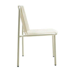 English Elm Christopher Knight Home® - Burgess Weather-Resistant Outdoor Stacking Dining Chair Set of 2 — UV-Proof PE Rattan with Iron Frame White 23.75 L x 20.9 W x 19.5 H N776P234186W