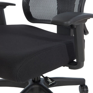 OSP Home Furnishings Vertical Matrix Manager Chair with Ergonomic Lumbar Support and Breathable Fabric Seat 639-F3T1N48P