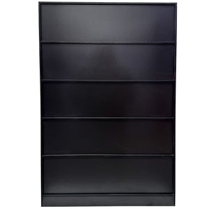 English Elm 70.87" Tall Cube Bookcase with 10 Open Shelves and Cabinet for Living Room or Office W331P377354