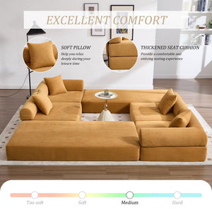 English Elm United We Win Convertible Folding Sofa Bed – Cozy Corduroy Memory Foam Couch For Small Spaces! W1568S00251-GIGA