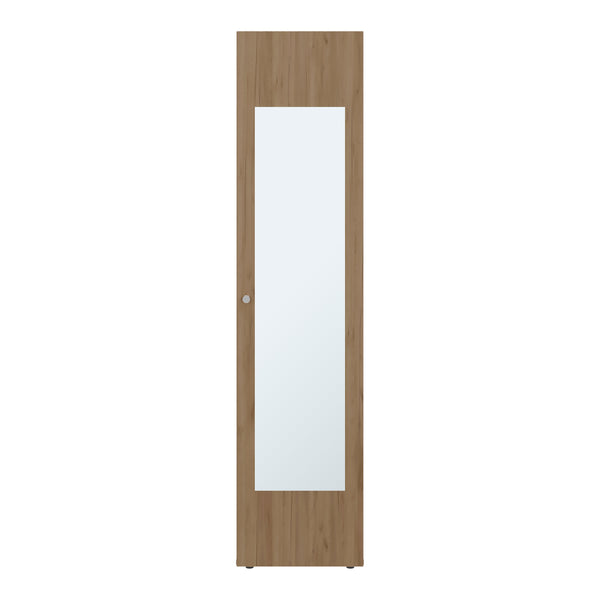 English Elm White Slim Particleboard Storage Cabinet with Four Shelves for Small Bedroom or Hallway B062P483768