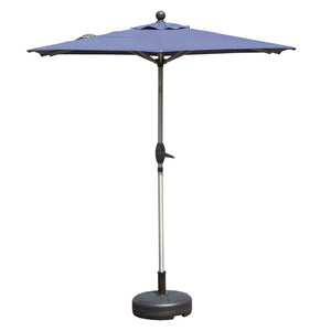 English Elm Rectangle Patio Umbrella With Crank Lift & Tilt, Durable Navy Shade For Outdoor Comfort & Style W1859P320941-GIGA