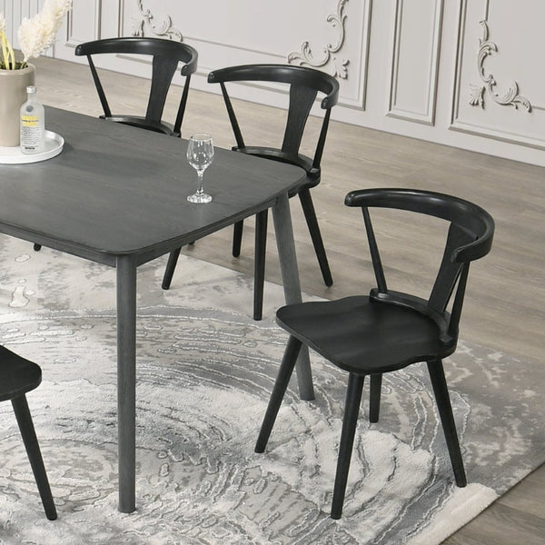 English Elm [Set Of 2] Rustic Farmhouse Dining Chairs - Solid Wood Side Chairs With Easy Assembly & Comfort W2537P211112-GIGA