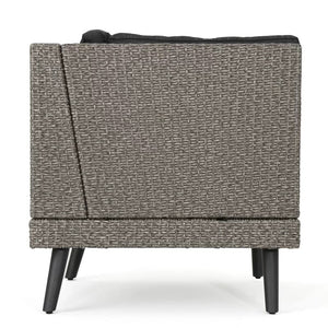 English Elm Christopher Knight Home® - Tahiti Outdoor Sofa Set - Stylish Black Weather-Resistant Seating With Cushions For Patios & Decks 60125.00MBK