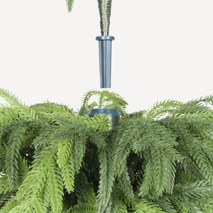 English Elm 5' Artificial Pine Tree Set of 2 with Real Touch Foliage in Sleek Black Pots W3912P437637