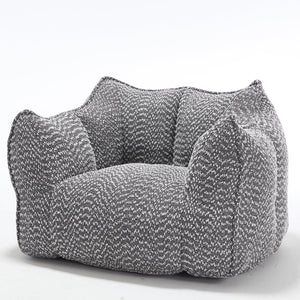 English Elm Sofa plush beanbag chair with superfiber cover and resilient foam filling for ultimate home comfort and relaxation Grey W1996P252268