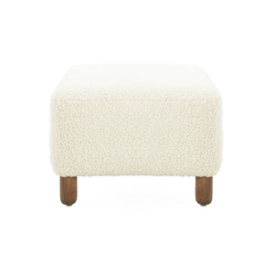 English Elm Comfortable Rectangular Bench Ottoman Foam Cushioned Pine Frame for Living Room Use N769P419107W