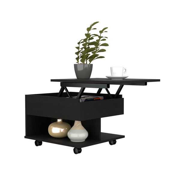 English Elm Babel Lift Top Coffee Table with Hidden Storage Casters and Open Shelf for Living Room B097P407605