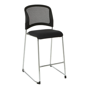 OSP Home Furnishings Tall Stackable Upholstered Guest Chair for Training Rooms and Flexible Workspace Seating 88627C2-30
