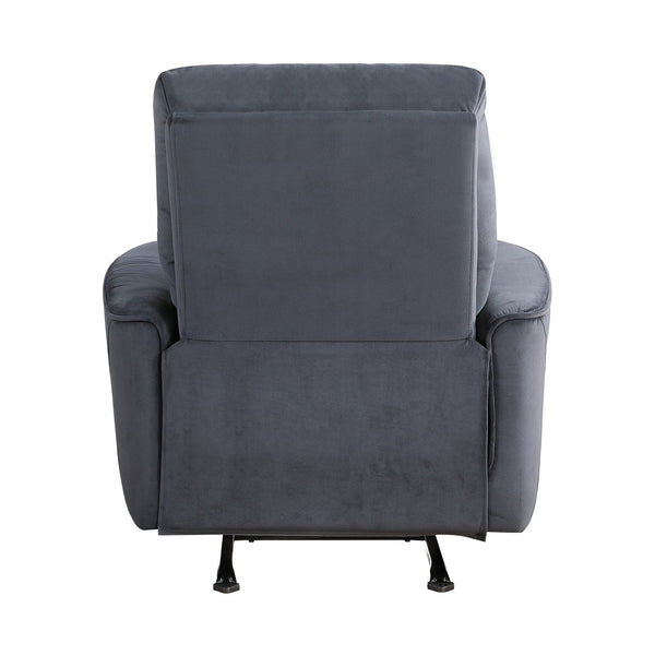 English Elm Modern Artem Power Rocker Recliner Velvet Upholstery with Gentle Rocking, Motorized Comfort and Style Dark Gray 35.5 L x 30 W x 26.5 H B011P204079