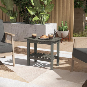 English Elm Outsunny Hdpe Shower Bench with Handles Wood Grain Stool Storage Shelf Bath Patio W2225P485639