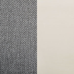 English Elm Grey Upholstered Dining Chair Set of 2 - Plush Gray Fabric, Distressed White Angular Base, Modern Comfort B011P298241