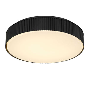English Elm 13 Inch Matte Led Flush Mount Dimmable Ceiling Light for Bedroom Hall or Kitchen Black B370P421866