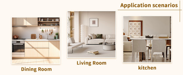 English Elm Table And Chair Set - Modern 79" Glass Top With X-Shaped Black Metal Legs & 6 Light Gray Linen Chairs W1151S03604-GIGA