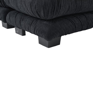 English Elm United We Win U-Shaped Modular Cloud Couch With 2 Ottomans & Bolster Pillows For Ultimate Comfort W1568S00196-GIGA