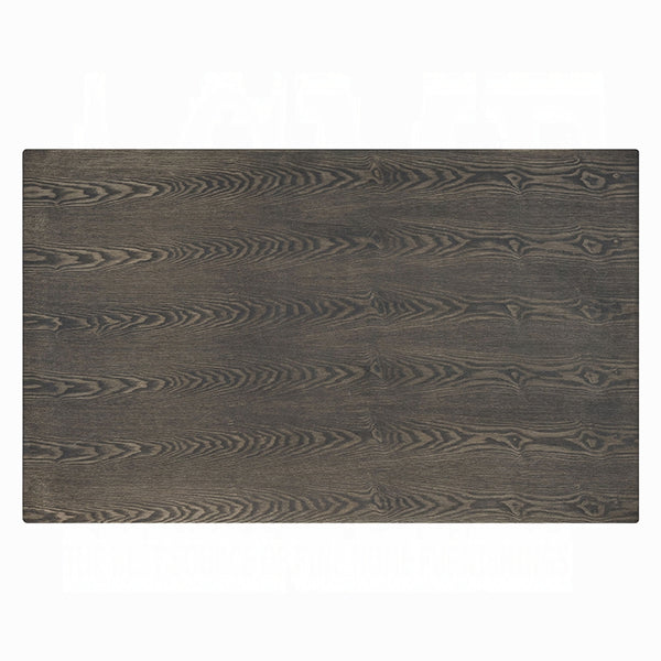 English Elm Gray 59"W x 35"D Rectangular Dining Table with X‑Shape Legs, Modern Rustic Wood Finish, Easy Assembly B2741P327424