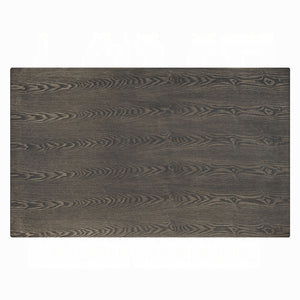 English Elm Transitional 6pc Dining Set Gray Finish with X-Shape Legs, Padded Bench & Chairs, Rustic-Modern Appeal B2741S00226