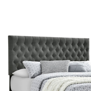 English Elm Newport Grey Upholstered Full Storage Bed With Tufted Headboard & 4 Underbed Drawers For Smart Storage B062S00708