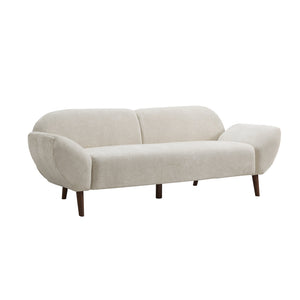 English Elm 83.5 In. Three Seat Boucle Sofa with Looped Texture and Lumbar Support for Living Rooms N773IS00035B