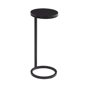 English Elm Yancey Antique Bronze Round Metal Accent Table - Space-Saving Geometric Side Table w/ Felt Pads B050P364432