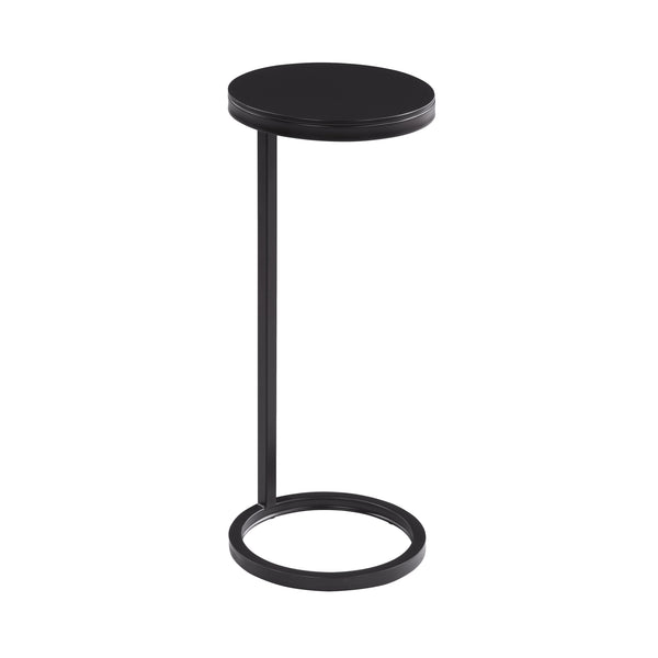 English Elm Yancey Antique Bronze Round Metal Accent Table - Space-Saving Geometric Side Table w/ Felt Pads B050P364432