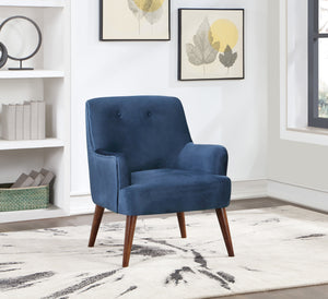 OSP Home Furnishings Chatou Chair  Midnight Blue