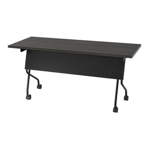 OSP Home Furnishings 5' Flip Top Nesting Training Table with Laminate Surface for Office and Event Use Black 84225BS
