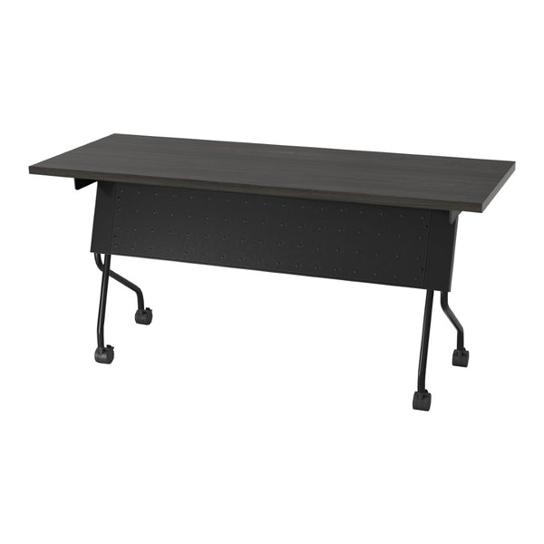 OSP Home Furnishings 5' Flip Top Nesting Training Table with Laminate Surface for Office and Event Use Black 84225BS