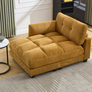 English Elm United Cozy Cloud Sofa Bed With Adjustable Backrest, Usb Charging, Cup Holders & Storage Pockets W1568S00165-GIGA