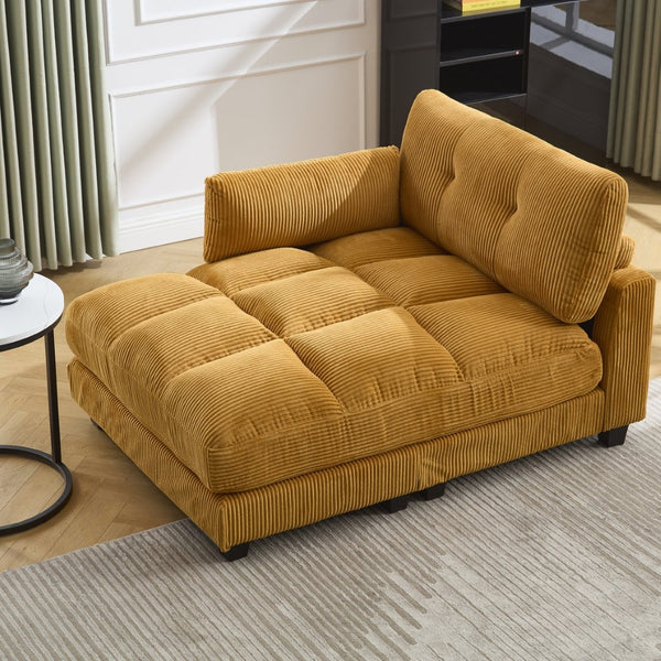 English Elm United Cozy Cloud Sofa Bed With Adjustable Backrest, Usb Charging, Cup Holders & Storage Pockets W1568S00165-GIGA