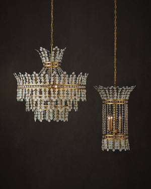 Currey & Company Bradshaw Chandelier - Elegant Art Deco Design With Crystal Accents For Timeless Illumination And Style Gold Glass ,Crystal ,Wrought Iron 9000-1296-currey-company