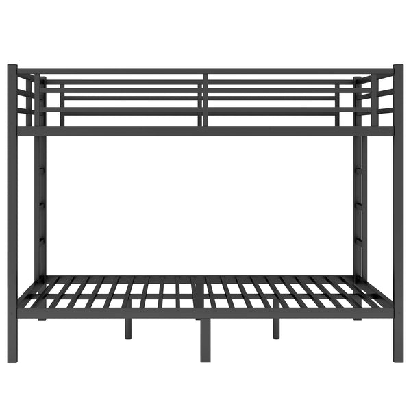 English Elm Metal Queen-Over-Queen Bunk Bed For Teens & Adults - Sturdy, Space-Saving, Noise-Reducing Design W1580S00340