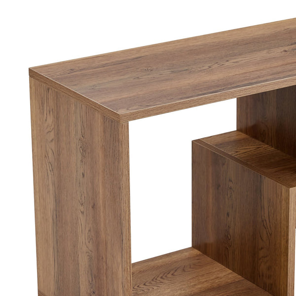 English Elm 2 Modular L-shaped Cube Tv Stand Open Bookcase Media Console for Living Room W3875P401499