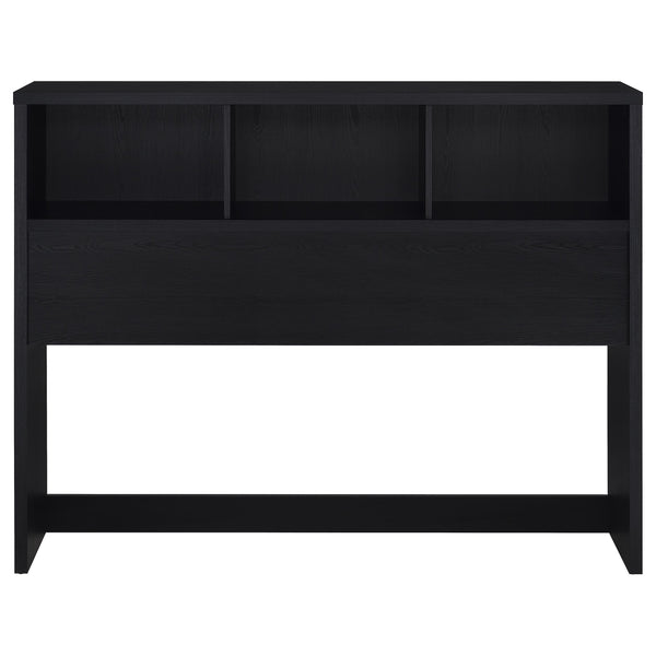 English Elm Geary Queen Bookcase Headboard Bedroom Set with Usb Charging Nightstands Black B062S01694