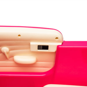English Elm 12v Chevrolet 3100 Licensed Vintage Pickup Ride on Truck with Led Lights and Parent Remote Pink W1578P214161
