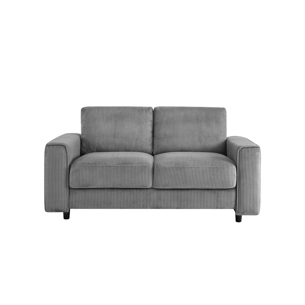 English Elm Modern Minimalist Corduroy Sectional Sofa Set In Grey - Stylish, Durable, And Perfect For Any Home! B347S00010