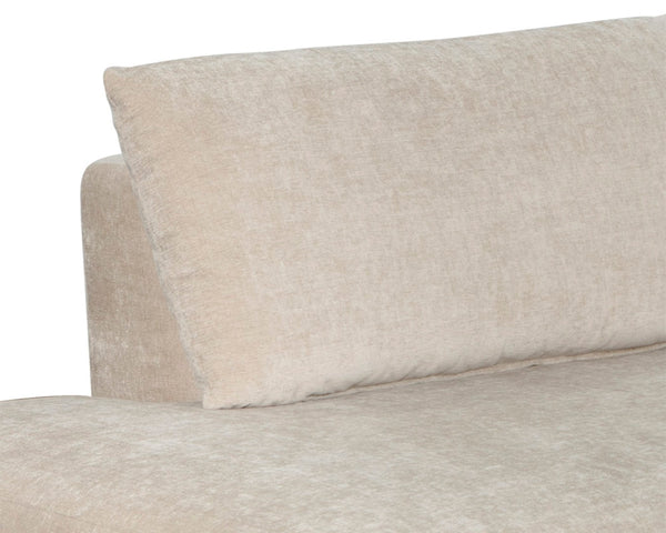Sunpan TECOMA Sofa Chaise - Modern Minimalist Design in Danny Cream, Right-Hand Facing Comfort for Living Spaces 106171
