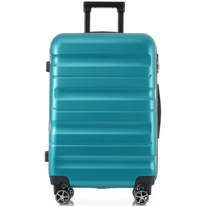 English Elm Hardshell Abs Four Piece Luggage Set with Spinner Wheels Tsa Lock Packing Cubes Blue N730P262653D