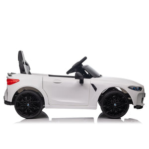 English Elm Bmw M4 Licensed Kids Ride on Car with Parental Remote Dual Motors and Led Lights White W1578P214202