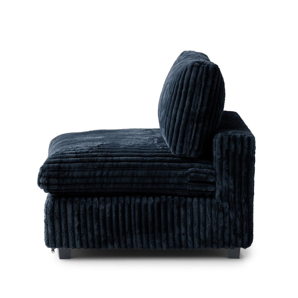 English Elm Pixel Modern Modular Sofa - Stylish L-Shaped Corduroy Sectional For Cozy Living Room Comfort B341S00033-GIGA