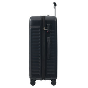 English Elm Luggage Set 5 Piece Abs Hardside Expandable Spinner Wheels Tsa Lock Travel Bags Black N732P326115B