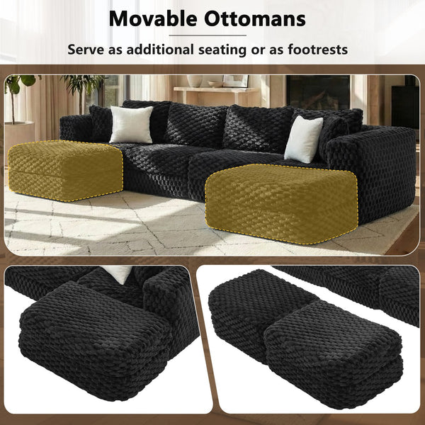 English Elm Swivel Barrel Accent Chair Chenille Tufted Round Club Seat for Living Room Lounge Black N719S002360B