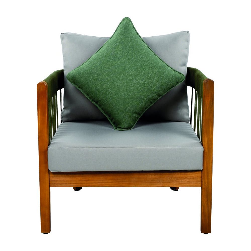 English Elm Christopher Knight Home® - [Set Of 2] Stylish Acacia Wood Outdoor Lounge Chairs With Handwoven Rope & Water-Resistant Cushions N767P265743E_2
