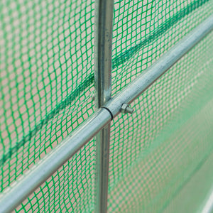 English Elm Outsunny Walk-in Tunnel Greenhouse with Galvanized Frame and Six Mesh Vent Windows W2225P200621