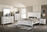 Clelane Wood Bedroom 5 Piece Set With Shiplap Panel King Bed, Dresser, Mirror, Nightstand, and Chest