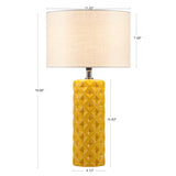 510 Design Macey Modern/Contemporary Geometric Ceramic Table Lamp 5DS153-0039 Yellow